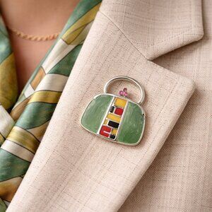 NWT: Metal Purse Pin Versatile Accessory Brooch